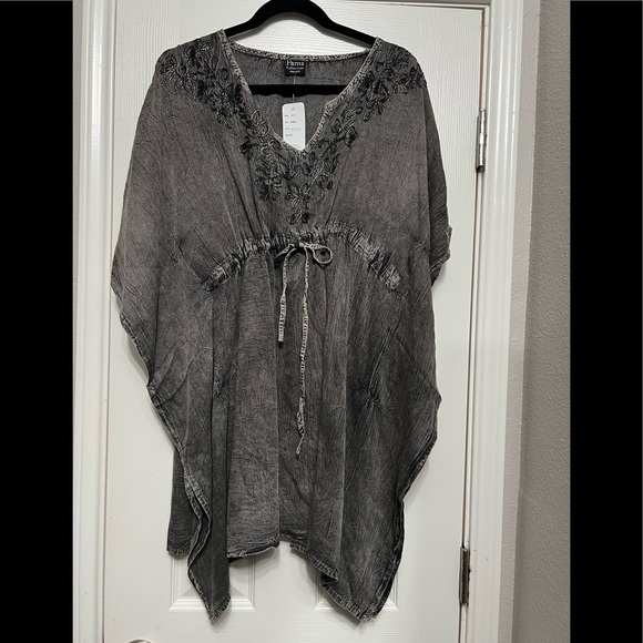 Seaside Black Acid Kaftan - Picture 4 of 9